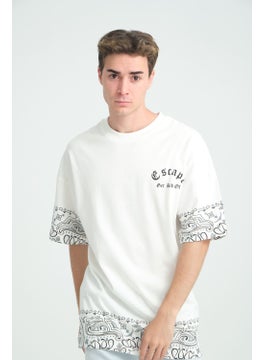 Four Man Oversize Bandana Patterned T-Shirt - Combination of Elegance and Comfort  - Image 1