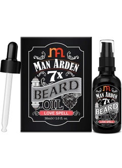 Man Arden 7X Beard Oil 30Ml (Love Spell) - 7 Premium Oils Blend Supports Beard Growth & Nourishment  - Image 1