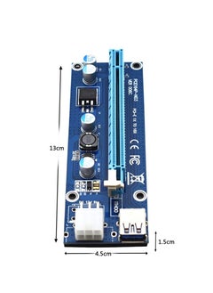 Y&D PCI-e Express 1x to 16x USB 6Pin Graphics Extension Power Adapter Cable  - Image 4