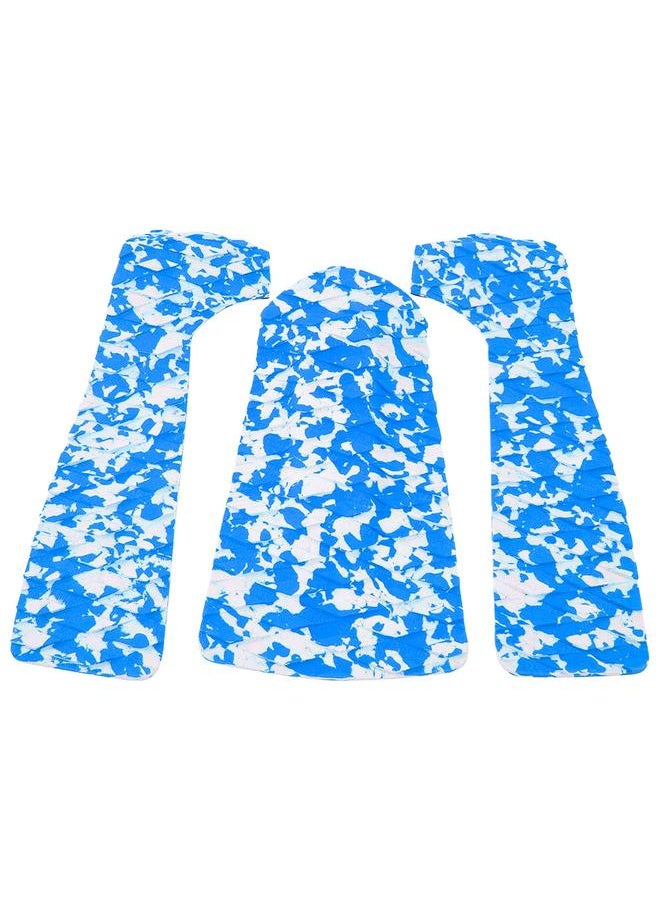 Thoraya 1 Set EVA Camouflage Color Anti skid Surfboard Pad Surfing Deck Surf  Accessory(Blue White)  - Image 1