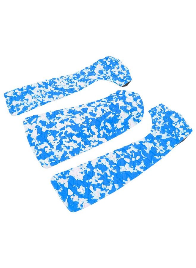 Thoraya 1 Set EVA Camouflage Color Anti skid Surfboard Pad Surfing Deck Surf  Accessory(Blue White)  - Image 3