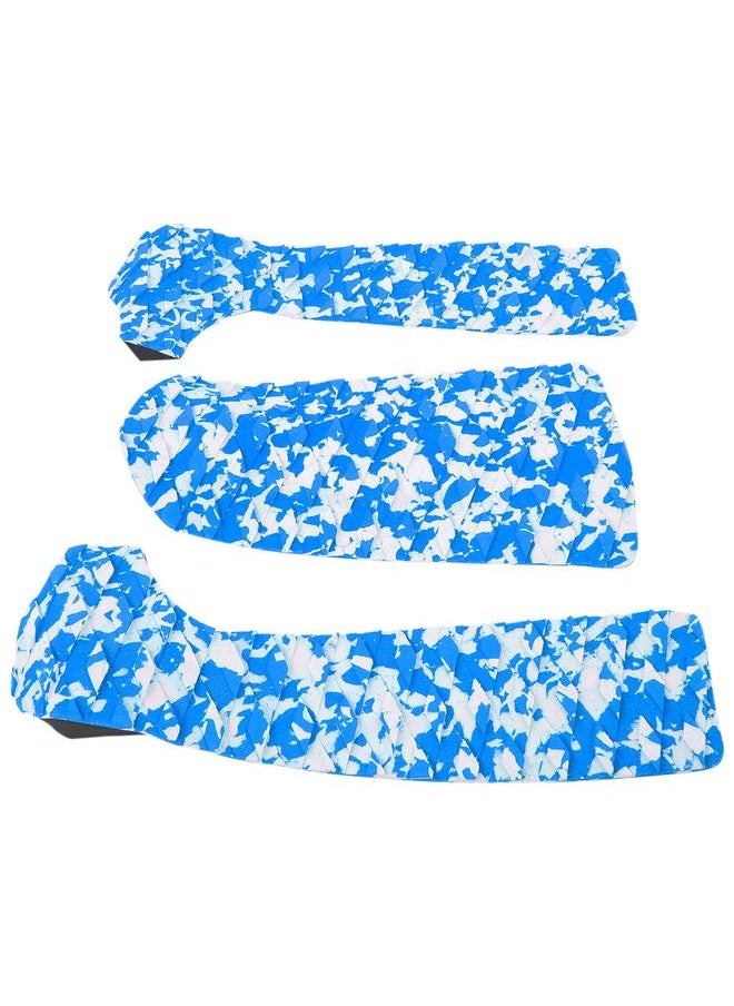 Thoraya 1 Set EVA Camouflage Color Anti skid Surfboard Pad Surfing Deck Surf  Accessory(Blue White)  - Image 4