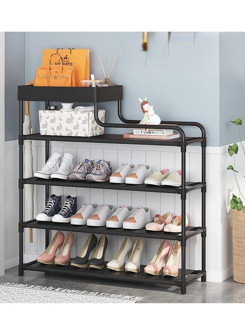 Generic Fashion multilayer household door sturdy shoe cabinet multifunctional shelving storage cabinet dormitory rental room  - Image 1