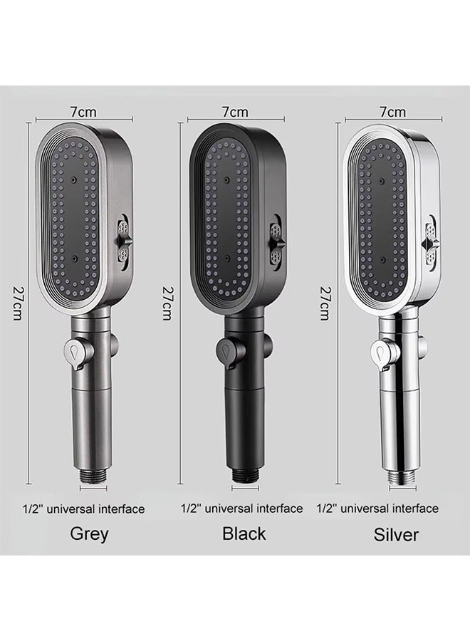 New 3 In 1 High Pressure Shower Head With Filter Handheld Adjustable Button 3 Modes Shower Water Saving Bathroom Accessories - Image 2
