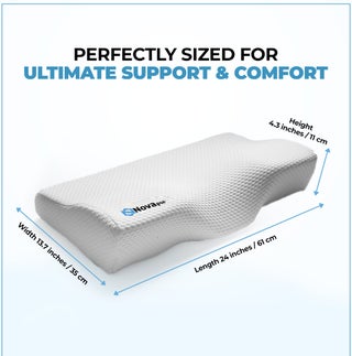 Nova pro Memory Foam Neck Pillows for sleeping | Cervical Pillows for sleeping | orthopedic pillow for shoulder, Neck Pain and Snoring | Side,Back and Stomach Sleepers - view 4