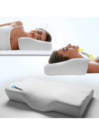 Nova pro Memory Foam Neck Pillows for sleeping | Cervical Pillows for sleeping | orthopedic pillow for shoulder, Neck Pain and Snoring | Side,Back and Stomach Sleepers - pzsku/Z73CDA0845E57B1E3ECA8Z/45/_/1716577005/17ab246c-fa00-4aae-a78b-894295816b2c