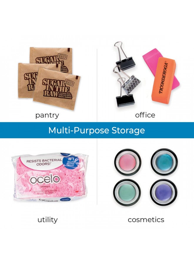 IDesign منظم حزم من بلاستيك خالي من BPA من iDesign Linus - 6.25" × 5.75" × 5"، شفاف - Image 5