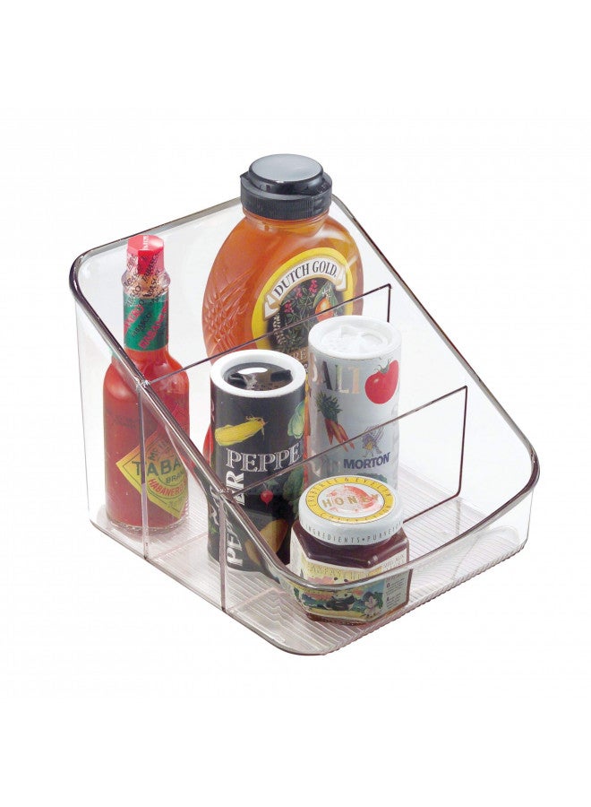 IDesign منظم حزم من بلاستيك خالي من BPA من iDesign Linus - 6.25" × 5.75" × 5"، شفاف - Image 1