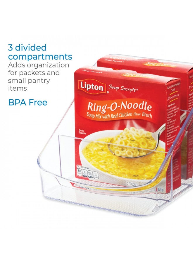 IDesign منظم حزم من بلاستيك خالي من BPA من iDesign Linus - 6.25" × 5.75" × 5"، شفاف - Image 4