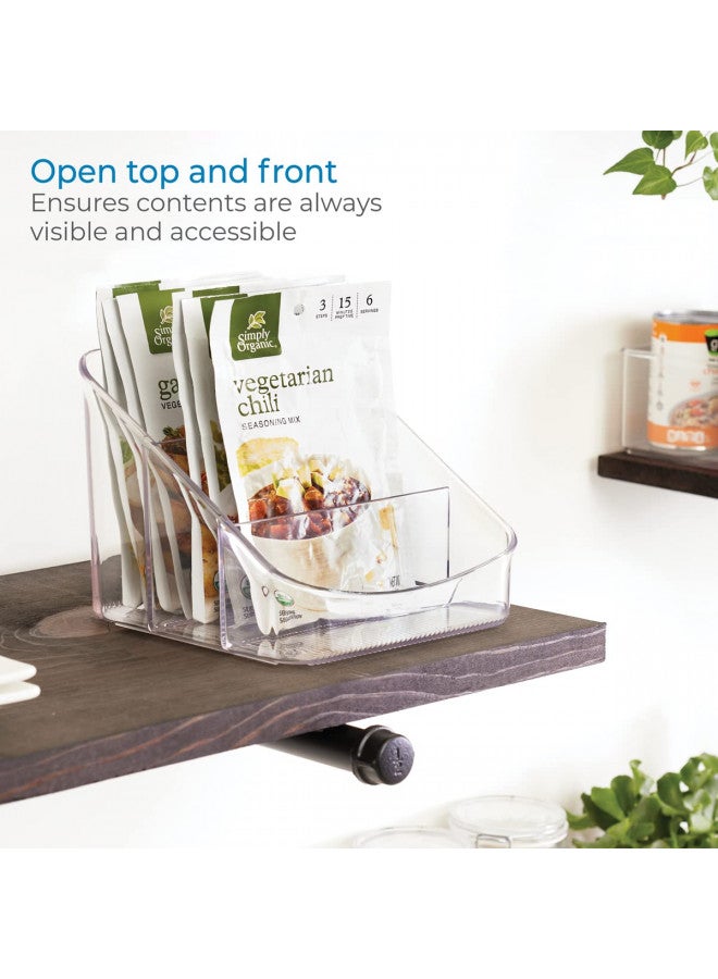 IDesign منظم حزم من بلاستيك خالي من BPA من iDesign Linus - 6.25" × 5.75" × 5"، شفاف - Image 3