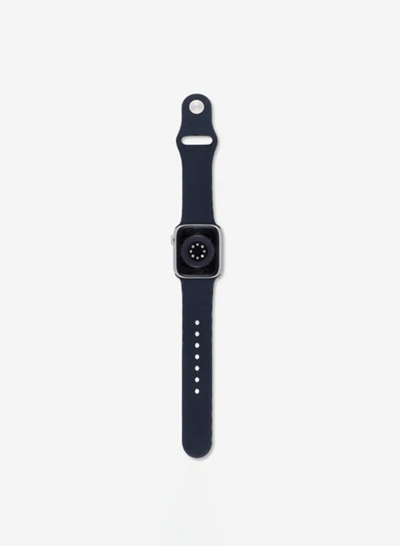 iSNUP Matte Silicone Carbon Fiber Design Watch Band for Apple Watch 42mm 44mm 45mm 49mm Compatible with - Series Ultra 2, 1, and Series 9, 8,7,6,5,4,SE,3,2,1 – Light Black - Image 4