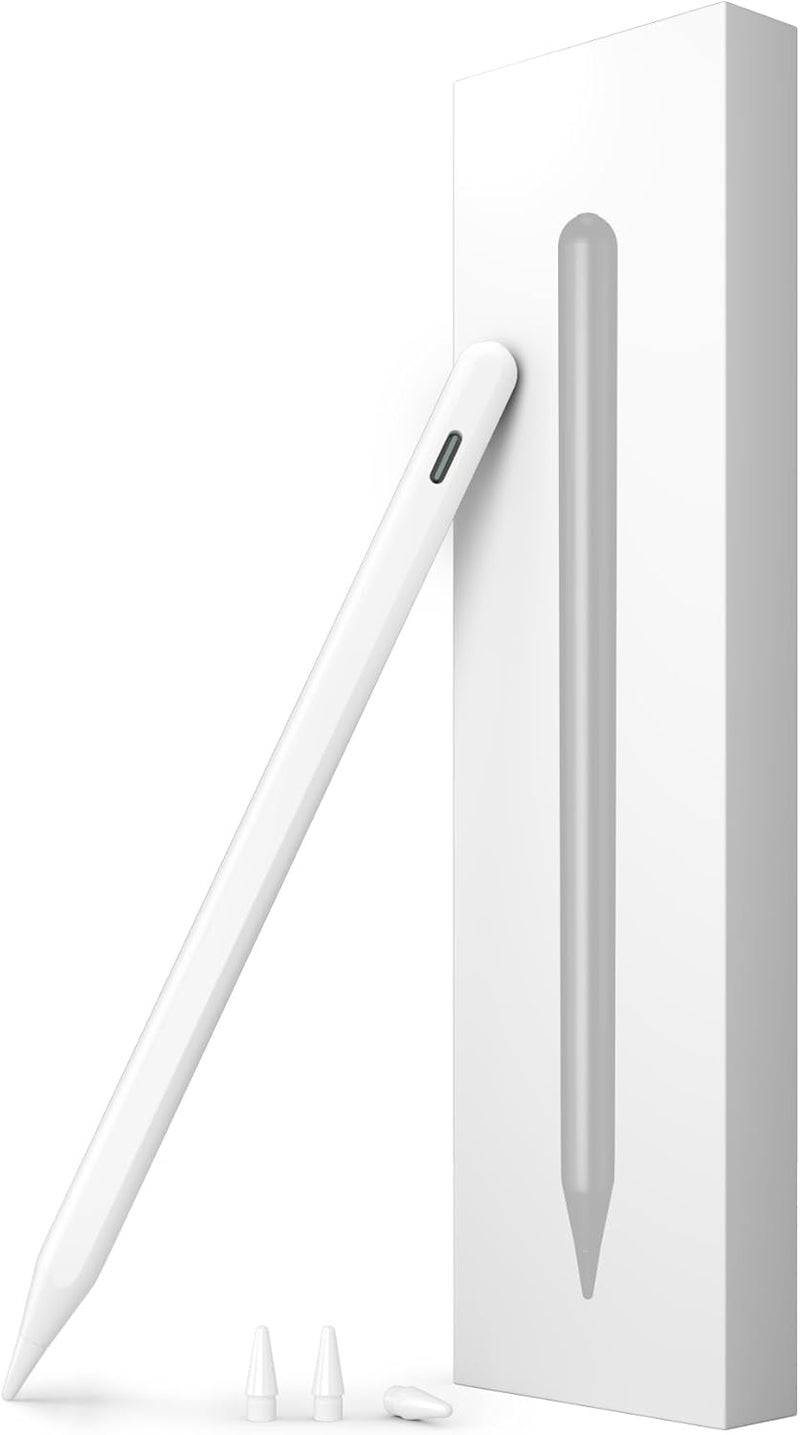 iafer Pencil for iPad 2018-2025, Fast Charge Tilt Sensitivity Palm Rejection 26H Working Time, Stylus Pen for iPad Pro 11/12.9/13 M3/M4, iPad 6th-11th A16, Air 3/4/5/M2/M3, Mini A17 Pro 7/6/5 - Image 1