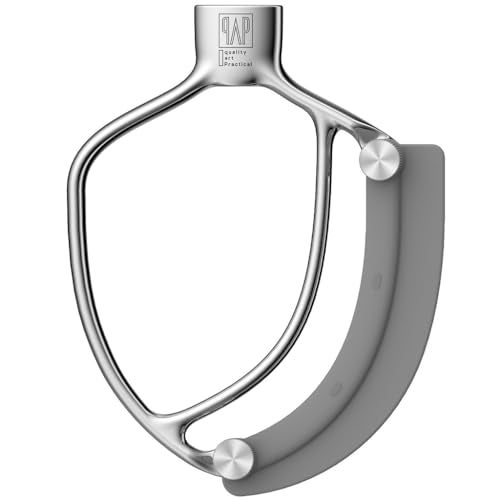 qAp quality art Practical Flex Edge Beater Pro FEB5HD for KitchenAid 5QT Bowl-Lift Stand Mixers - Stainless Steel Flat Beater with Replaceable Silicone Edges. - Image 1
