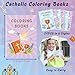 JAPBOR Catholic Coloring Books for Kids 24PCS Mini Religious Themed Color Book Bulk Party Favors Christian Jesus Small Colouring Pages for Sunday School Church Classroom Drawing Painting Games - Image 4
