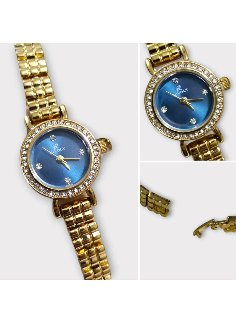 Rivoly Elegant women's stainless steel set consisting of a waterproof watch with a set of bracelets, rings, necklaces, and earrings  - Image 3