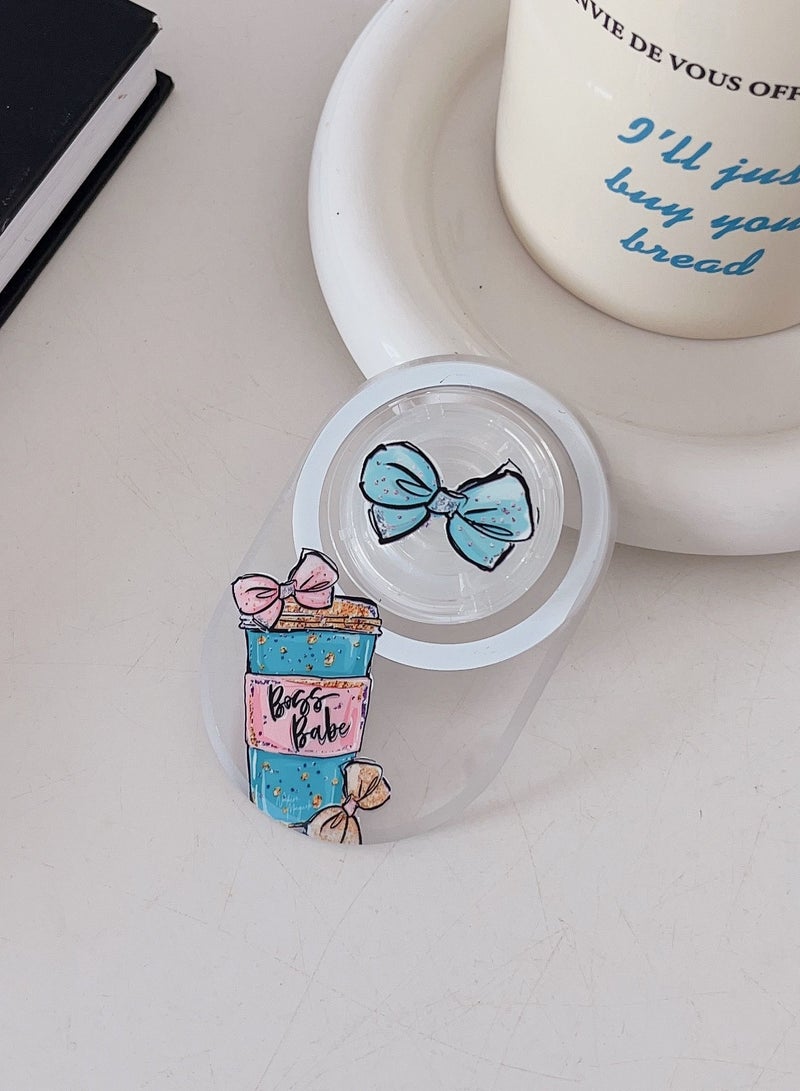 Casetify Rosette Phone Grip Stand Compatible with MagSafe, MagSafe Phone Grip Holder, Wireless Charging Compatible Blue - Image 2