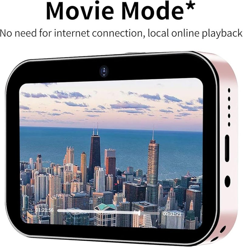 Asixxsix كاميرا رقمية بدقة 4K UHD تكبير 16X تركيز تلقائي شاشة تعمل باللمس 3 بوصة كاميرا فيديو مدونة للمبتدئين باللون الوردي - Image 5