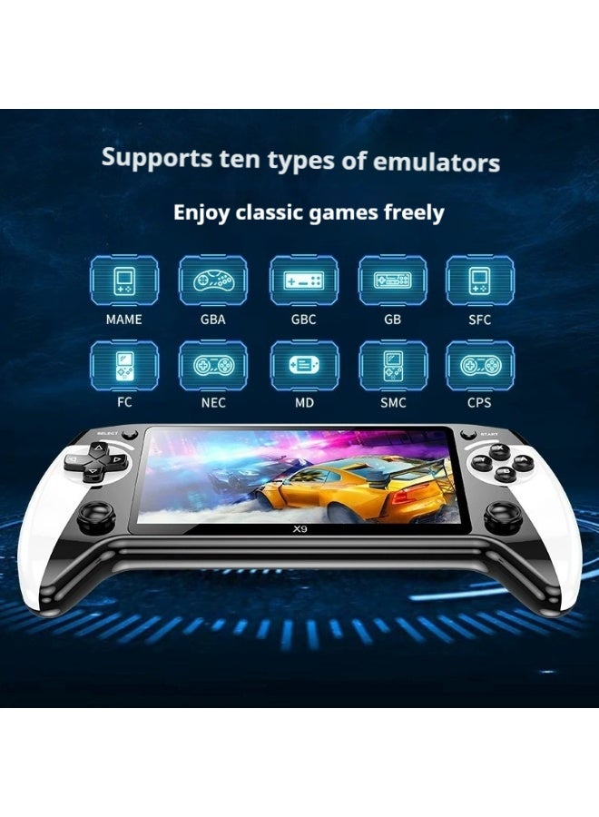 Western Mountains X9 5.5-Inch Handheld Game Console - Retro Video Game Player with 10+ Emulators & HD Eye-Protection Screen - Image 5