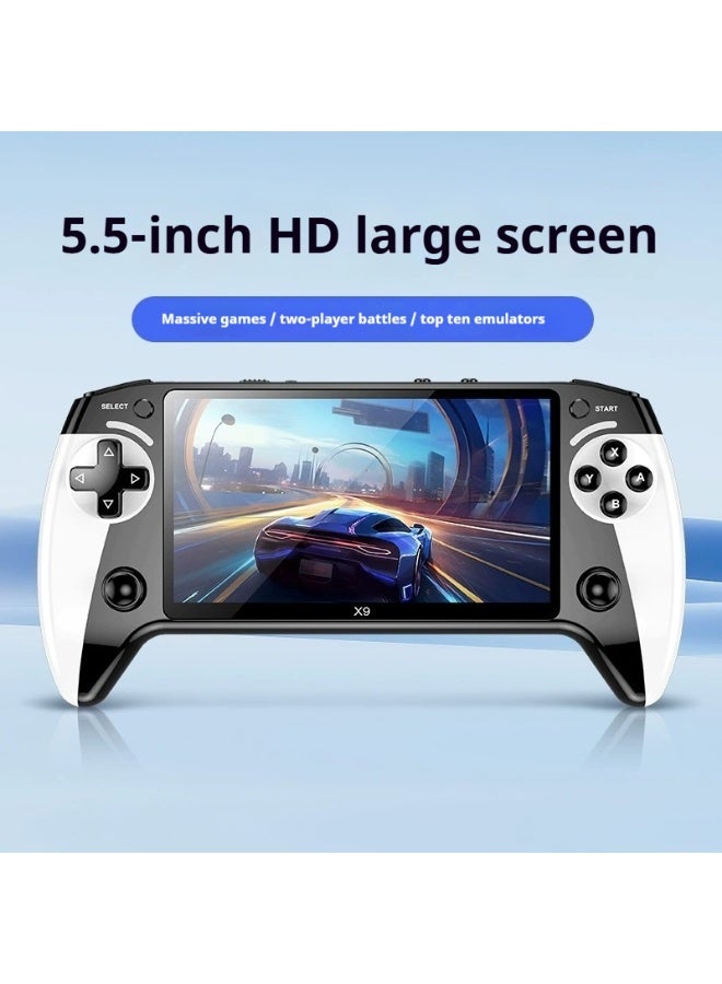 Western Mountains X9 5.5-Inch Handheld Game Console - Retro Video Game Player with 10+ Emulators & HD Eye-Protection Screen - Image 3