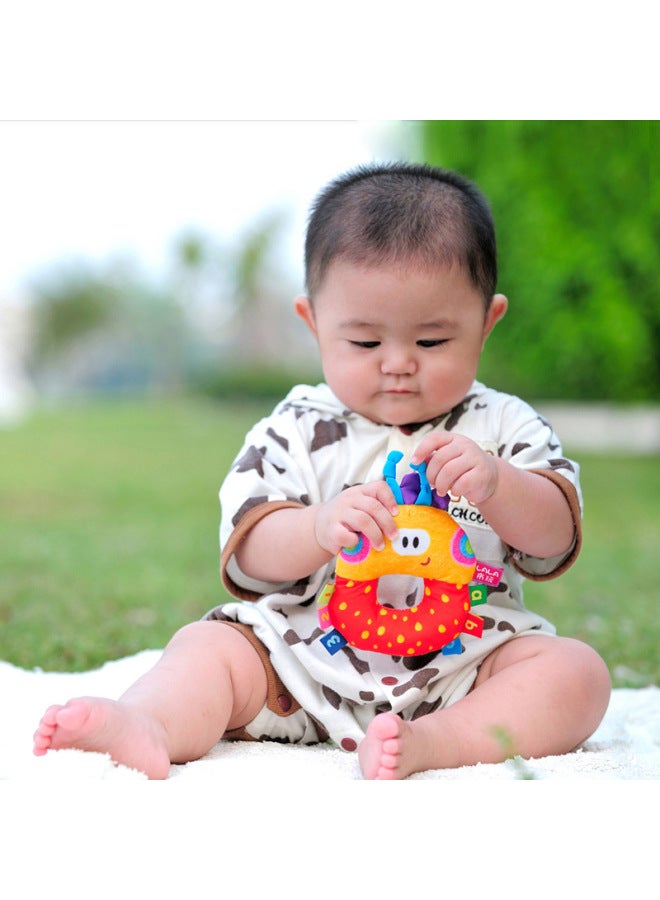 Lala Cute Cloth Doll Baby Rattle Animal Toy Color Printing Hand Toy For Infants-Color:Flower Hen Rocker - Image 5