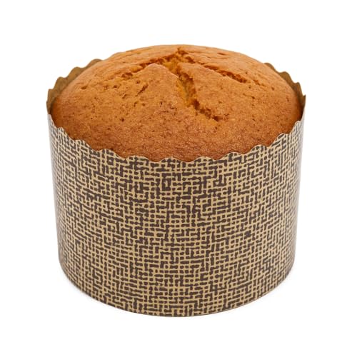 Esslly Ecopack Muffin Paper Cup | Disposable Baking Cup Mould | Set of 50 | 60g Capacity | Brown (6 x 4.5 cm) | Greaseproof, Oven-Safe, Microwave-Safe, and Freezer-Safe. - Image 1