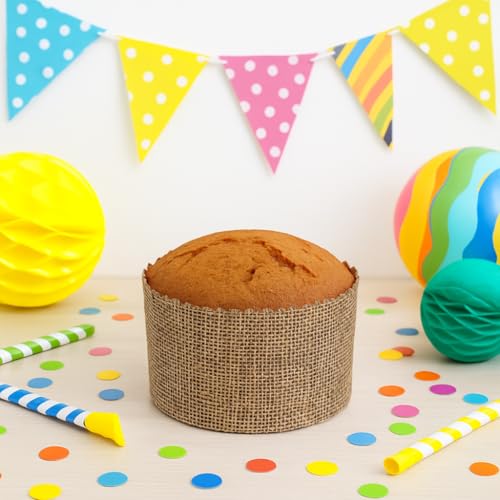 Esslly Ecopack Muffin Paper Cup | Disposable Baking Cup Mould | Set of 50 | 60g Capacity | Brown (6 x 4.5 cm) | Greaseproof, Oven-Safe, Microwave-Safe, and Freezer-Safe. - Image 4