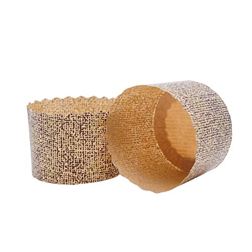 Esslly Ecopack Muffin Paper Cup | Disposable Baking Cup Mould | Set of 50 | 60g Capacity | Brown (6 x 4.5 cm) | Greaseproof, Oven-Safe, Microwave-Safe, and Freezer-Safe. - Image 2