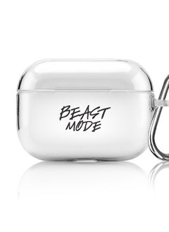 Stylizedd Classic Clear printed Case for Apple AirPods Pro 2nd Generation Thin Transparent Cover [Designed for Apple AirPods Pro 2nd Generation] - Beast Mode  - Image 1