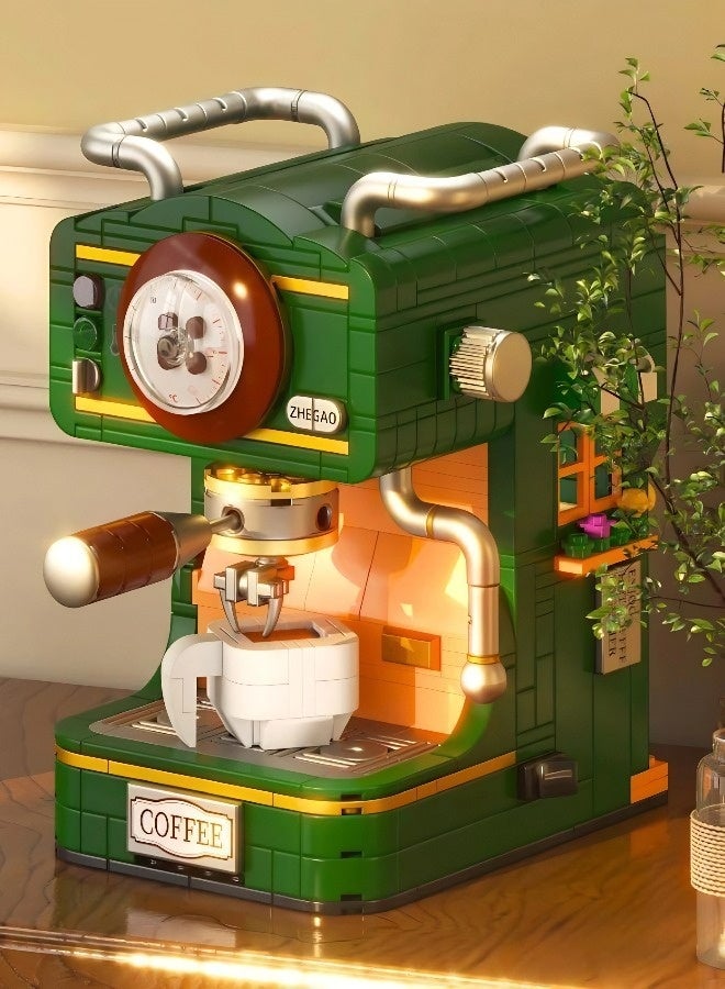 618-piece Retro European Street Scene Cafe Building Block Set | Cube Puzzle Assembly Building Model, Perfect for Holiday and Birthday Gifts for Adults and Children, Includes Instructions and Tools - Image 5