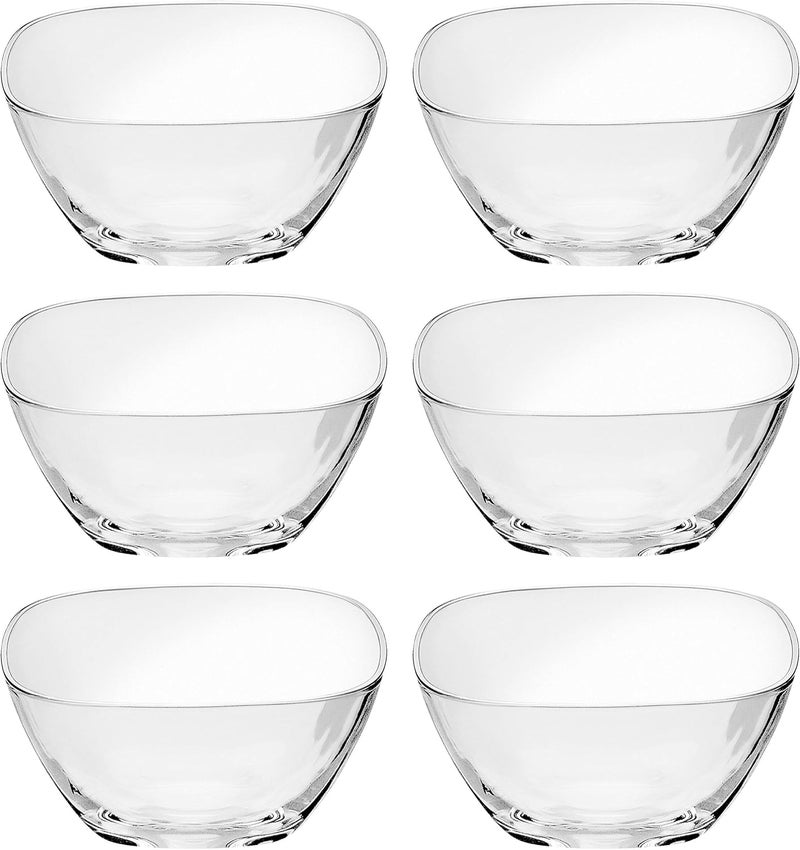 Barski Barski  European Glass  Small FruitNutDessert Bowl  55 Square  Set of 6  Made in Europe  - Image 1