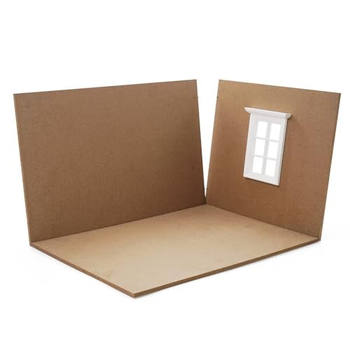 Odoria Dollhouse Room Box Miniature 112 Scale Display Shadow Box Unfinished Construction for Diorama Craft Building Mini Wooden Furniture for Doll Figure Model DIY - Image 5