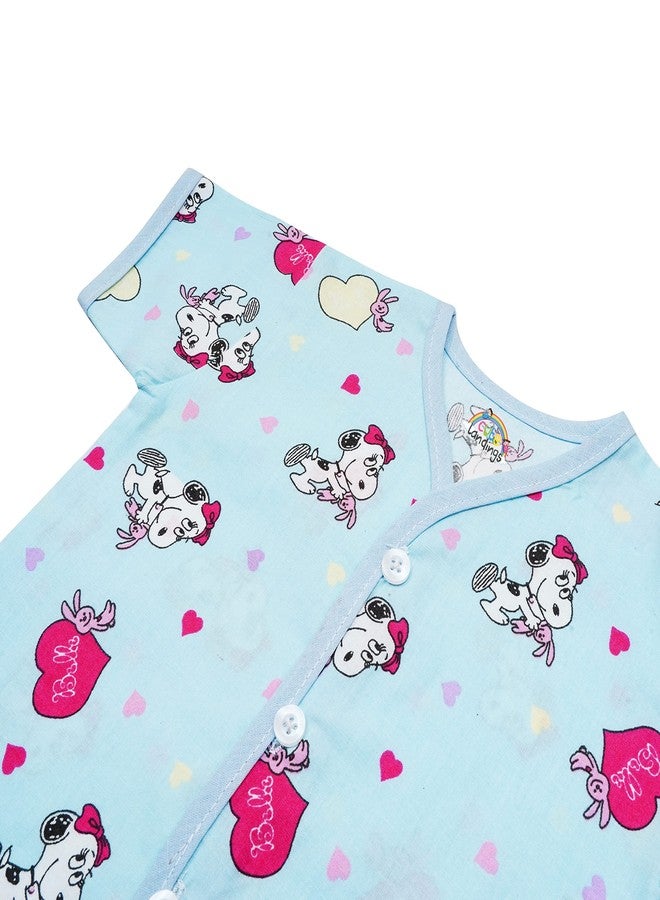 CUTE LANDINGS أطقم ملابس حديثي الولادة القطنية الناعمة للجنسين من كيوت لاندينغز - سترة فضفاضة بأكمام قصيرة وملابس داخلية/جابلاس ولانغوت/حفاضات (أكمام نصفية ومجموعة حفاضات، 0-3 أشهر)، متعددة الألوان - Image 4