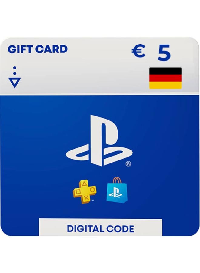 PlayStation Store DIgital Code Gift Card - Germany 5 Euro