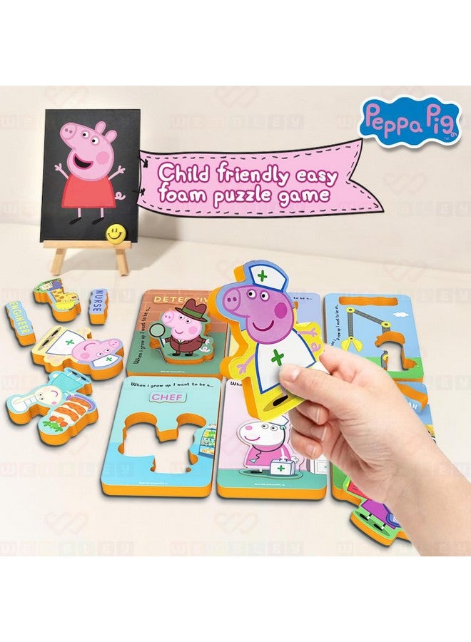 Wembley Peppa Pig - My First Foam Puzzle for Kids Boys & Girls 18+ Months & Above Develops Fine & Motor Skills 6-Piece Career Puzzle Safe Non-Toxic Materials Interactive Toy for Toddlers - Image 5