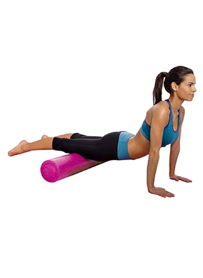 BODY SCULPTURE High-Quality Sturdy Full Round Foam Roller Pink 6 x 17.7 Inch BB-021BL-17.7-S  - Image 2