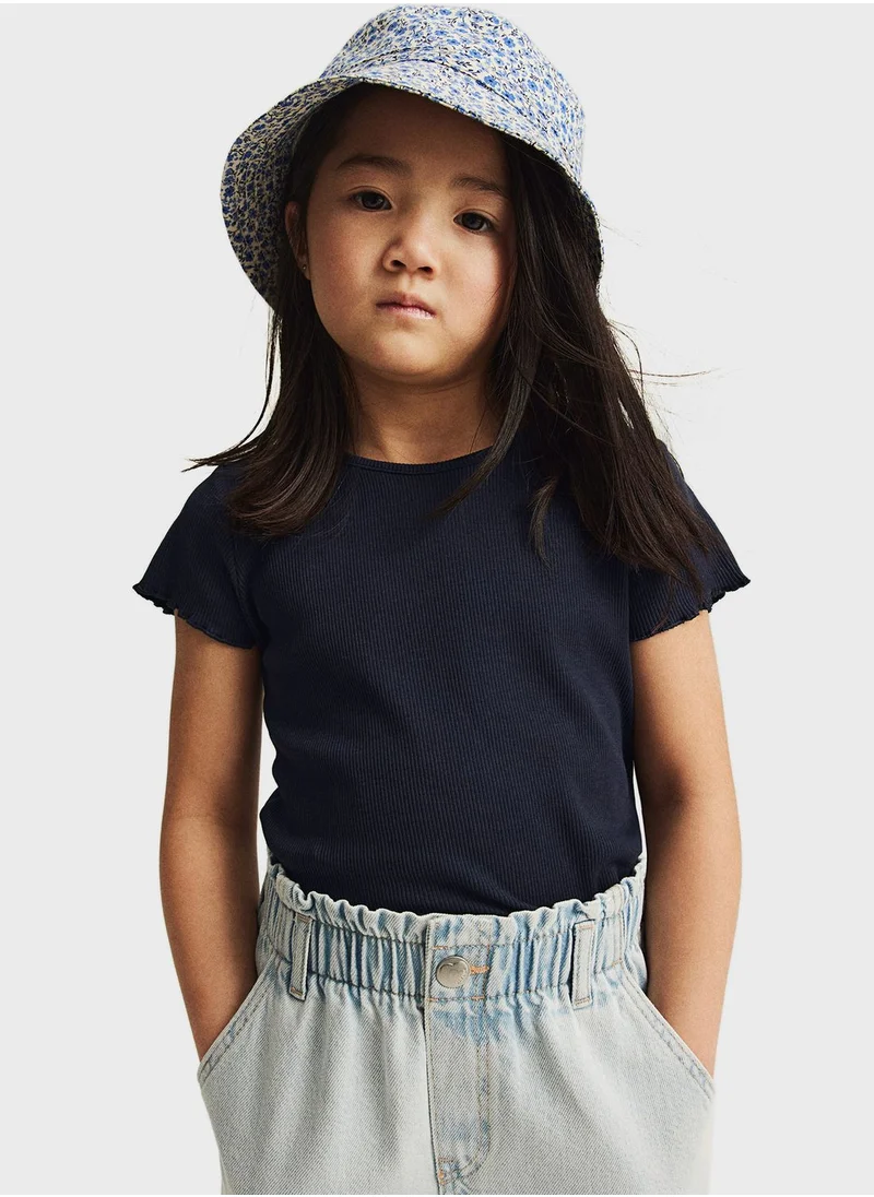 H&M Kids Ribbed Jersey Top