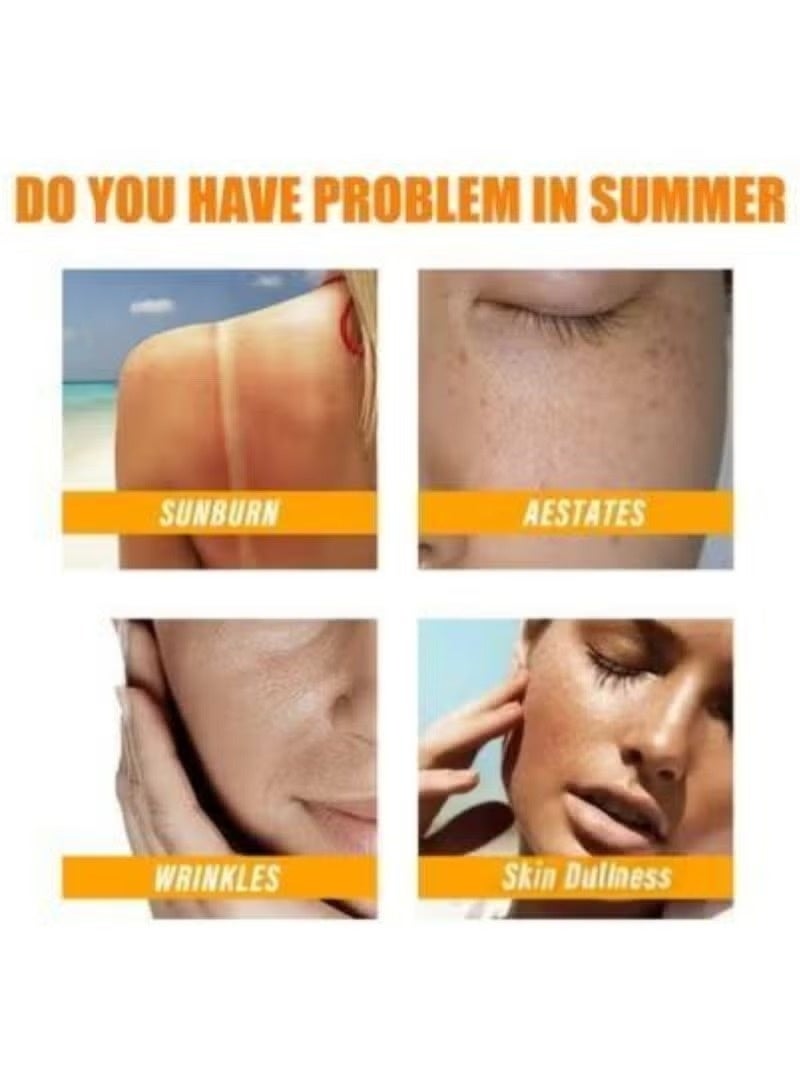 EELHOE Facial Sunscreen Cream 2 Pcs, Moisturizing, Non-Sticky, Antioxidant, Daily Skincare - Image 5