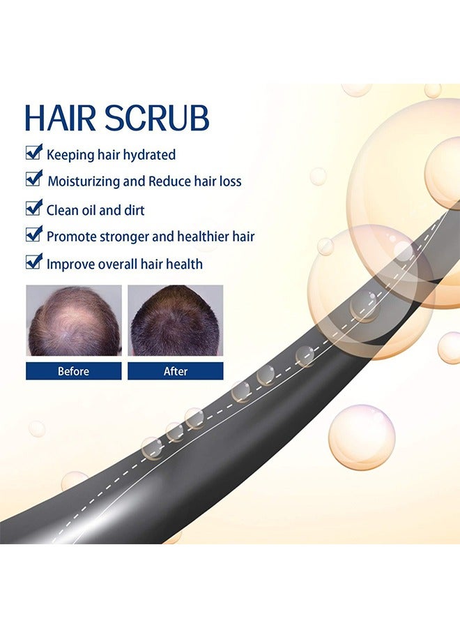 إيلهو مقشر الشعر لاستعادة الجذور ، مقشر فروة الرأس ، علاج حكة قشرة الرأس ، مقشر للتخلص من السموم للشعر ، مقشر خال من الكبريتات يهدئ فروة الرأس الجافة والمتقشرة والحكة ويزيل التراكم 100 جرام - Image 5