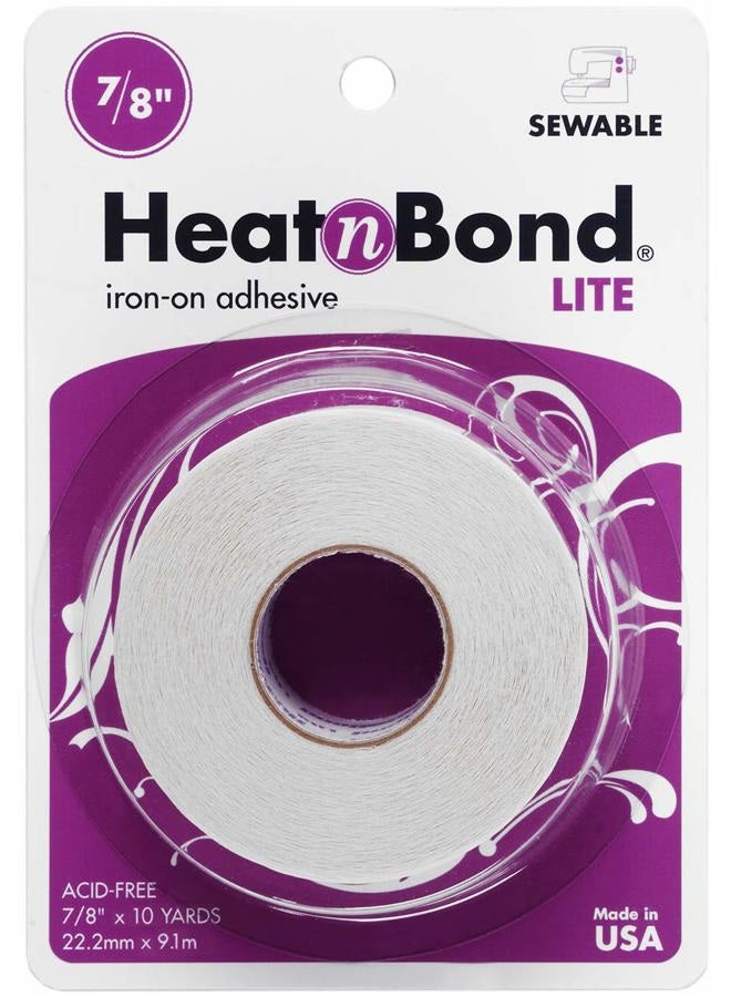 HeatnBond Lite Adhesive, 7/8 Inch x 10 Yards - Image 1