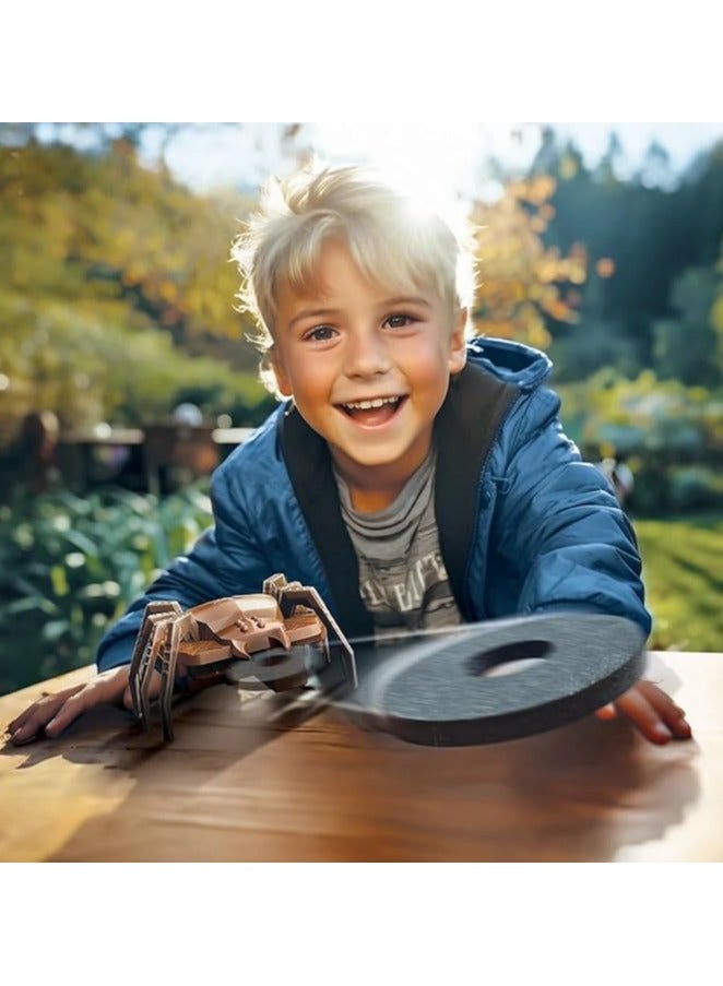 4M KidzRobotix Disc Launcher SpiderBot – Build a Spider Robot That Launches Discs – Fun DIY STEM Science Kit for Kids Ages 8+ – Learn Mechanics, Motion & Aiming Skills | 00-03464 - Image 4