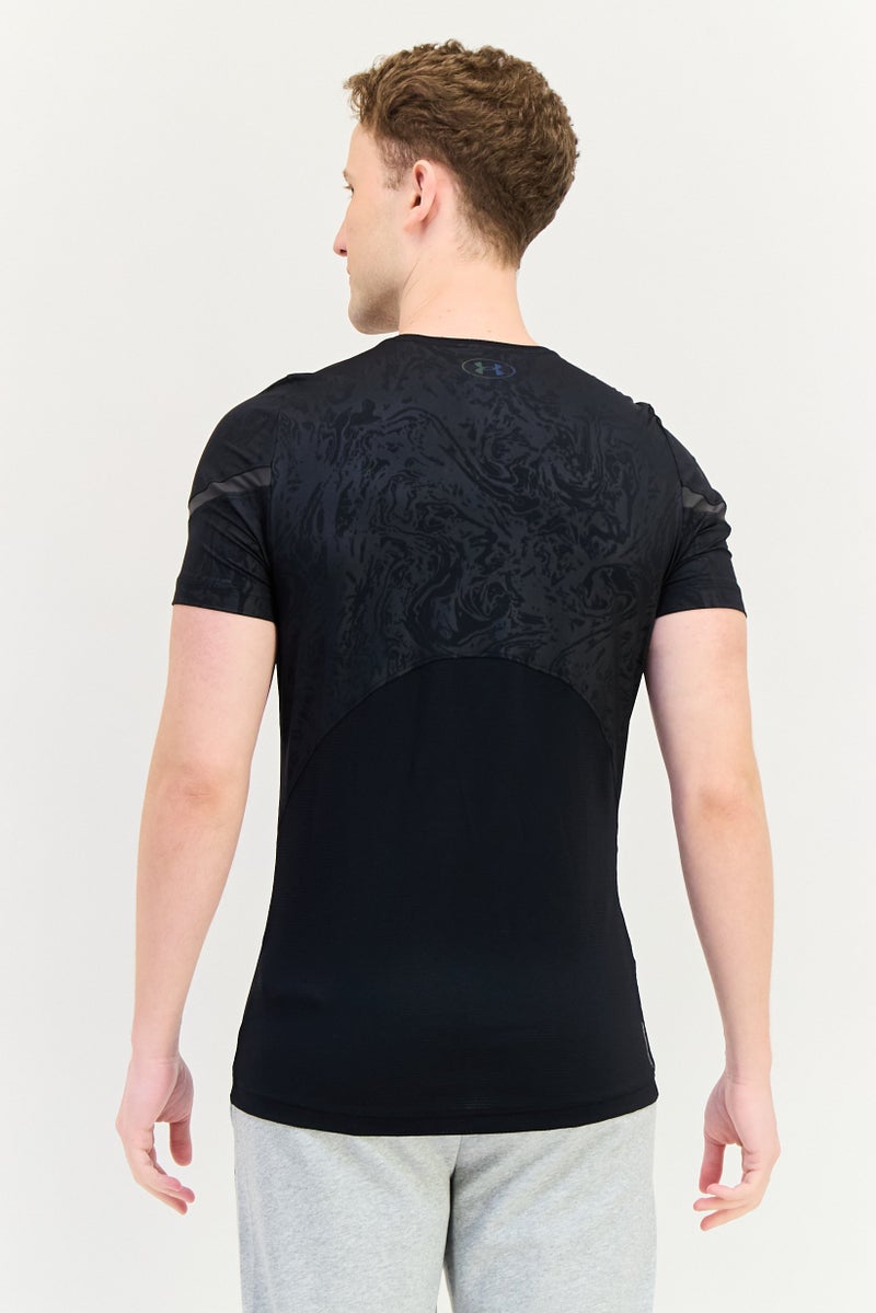 UNDER ARMOUR Men Sportswear Fit Short Sleeve Training T-Shirt, Black - Image 3