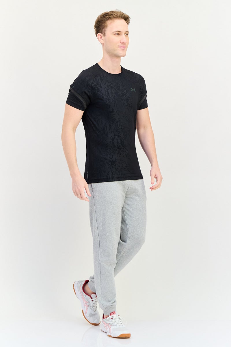 UNDER ARMOUR Men Sportswear Fit Short Sleeve Training T-Shirt, Black - Image 2