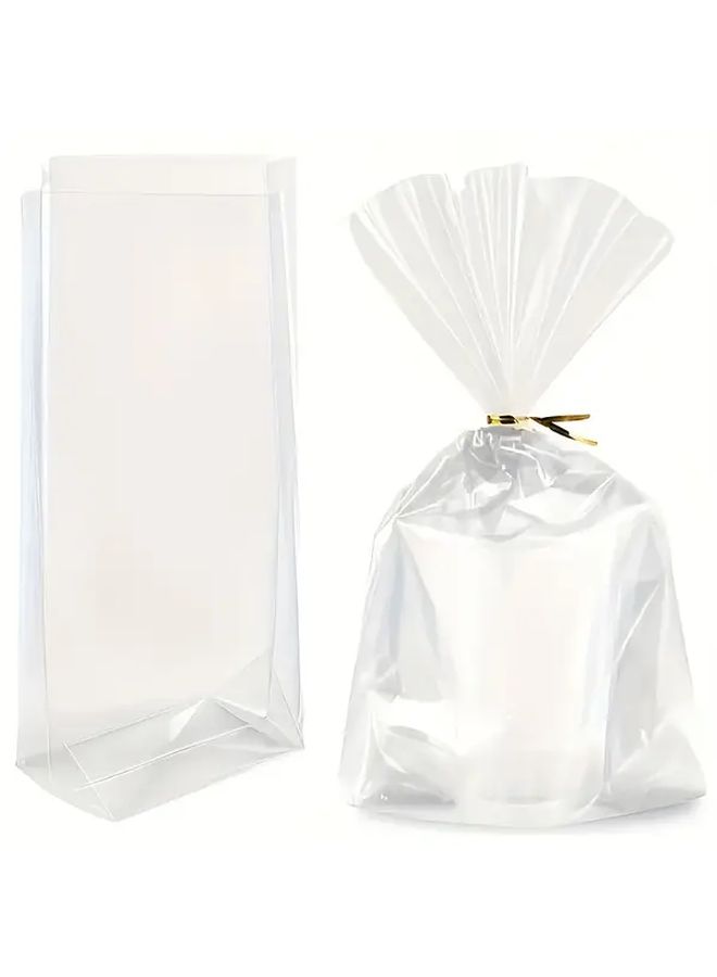 12pcs 10 24x12 99 Inch Flat Bottom Cellophane Gift Bags With Twist Ties For Small Gift Packaging - Image 1
