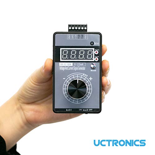 UCTRONICS DC ±10V 0/4-20mA Current Voltage Signal Generator, USB Power Supply Interface Analog Simulator for PLC and Panel Debugging, Device Testing, Frequency Converter, Flow Valve (Without Battery) - Image 5