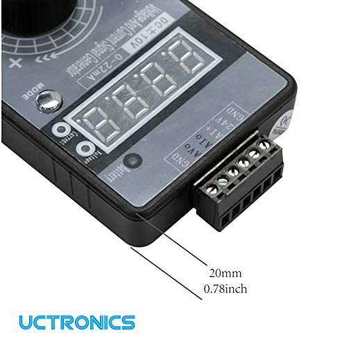 UCTRONICS DC ±10V 0/4-20mA Current Voltage Signal Generator, USB Power Supply Interface Analog Simulator for PLC and Panel Debugging, Device Testing, Frequency Converter, Flow Valve (Without Battery) - Image 3