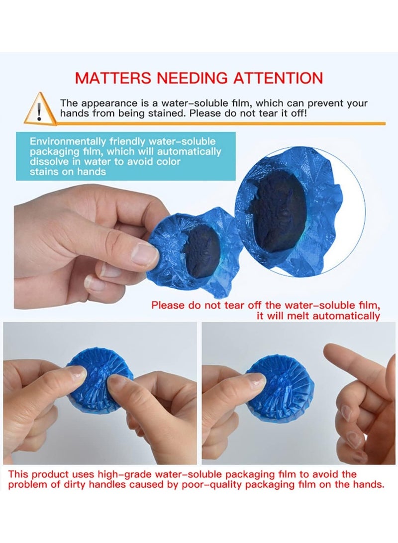 10 أقراص فوارة لتنظيف المرحاض تلقائيًا تزيل البقع والأوساخ من المرحاض - Image 2