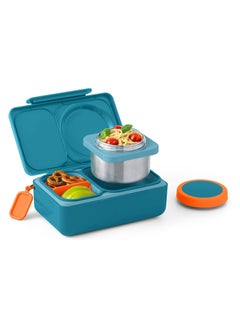 Omielife OmieBox Up Bento Box with Insulated Thermos & Ice Pack, Cosmic Blue  - Image 1