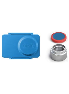 Omielife OmieBox Up Bento Box with Insulated Thermos & Ice Pack, Cosmic Blue  - Image 3