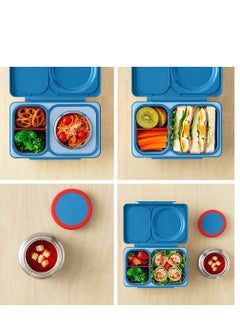 Omielife OmieBox Up Bento Box with Insulated Thermos & Ice Pack, Cosmic Blue  - Image 5