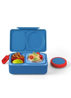 Omielife OmieBox Up Bento Box with Insulated Thermos & Ice Pack, Cosmic Blue  - Image 2